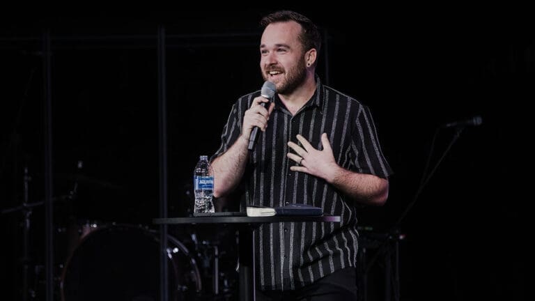 Seth Preaching at North Campus